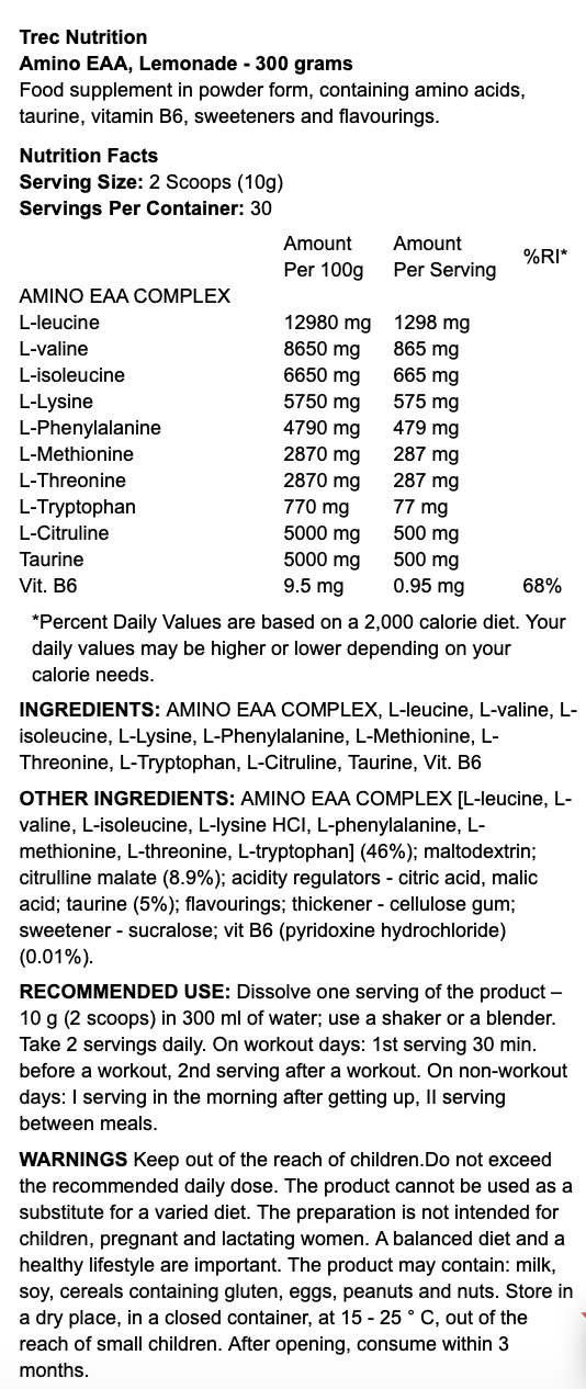 Trec Nutrition Amino EAA 300g